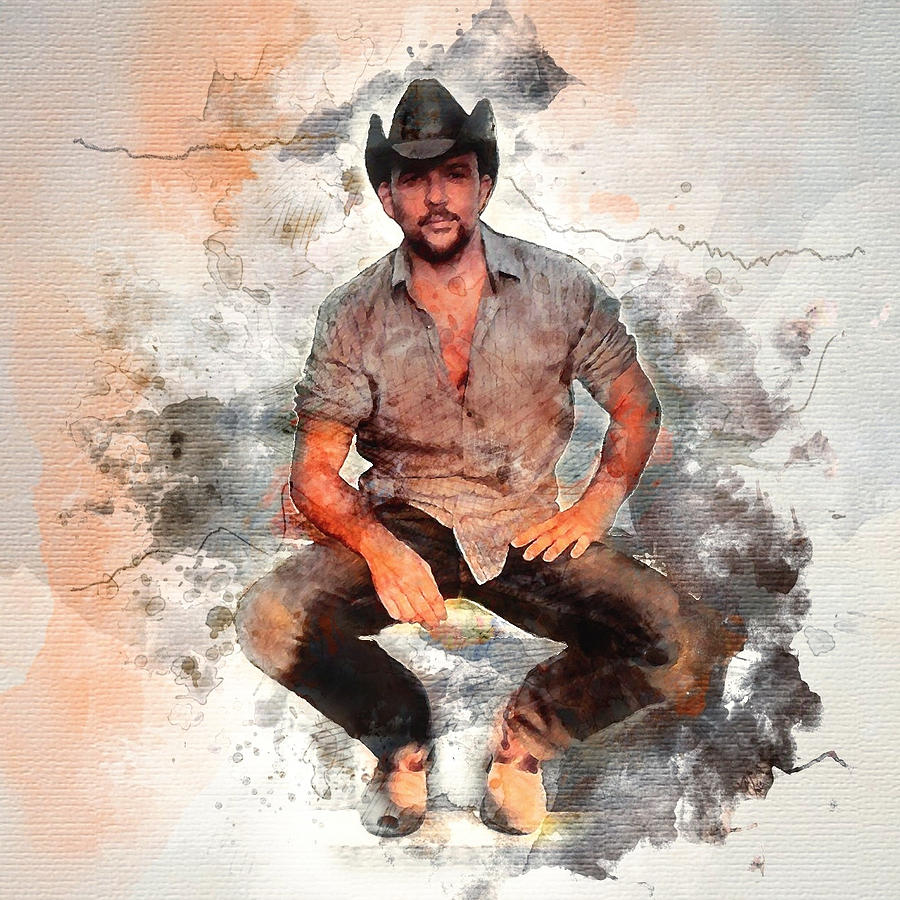 Cowboy Digital Art - Cowboy Flanery by Rachel Maytum Cowboy Digital Art - Cowboy Flanery by Rachel Maytum