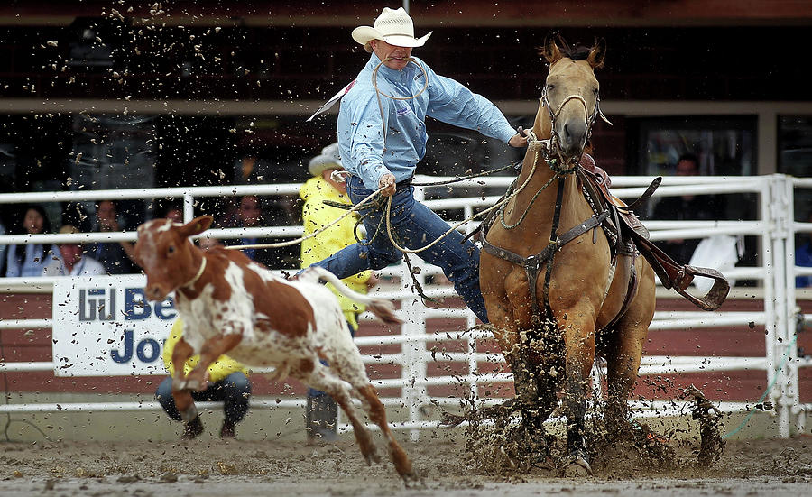 Cowboys And Fans Gather At Calgary Photograph by Mario Tama