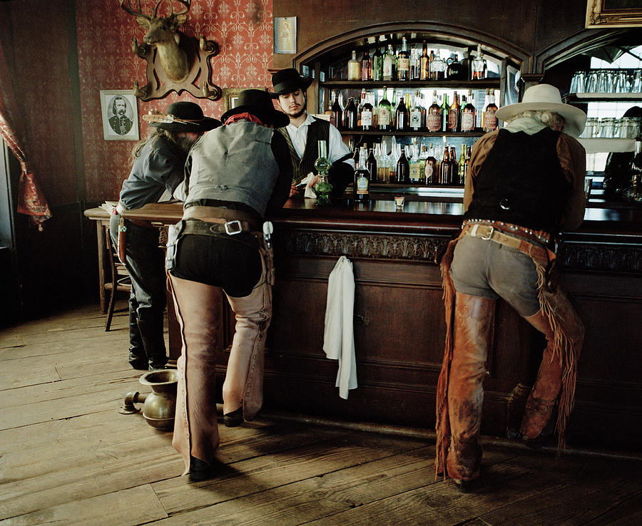 Cowboys At Saloon Photograph by Matthias Clamer