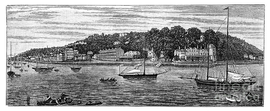 Cowes Harbour, Isle Of Wight, 1900 Drawing by Print Collector