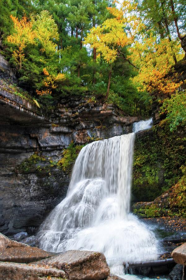 Cowshed Falls at Watkins Glen State Park - FINGER LAKES, NEW YORK Photograph by Lynn Bauer
