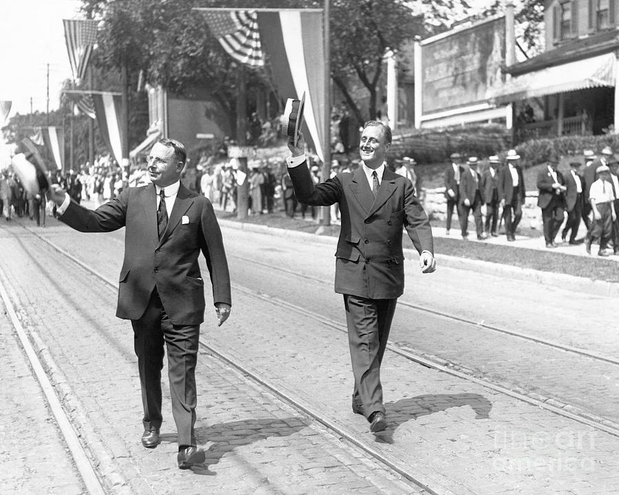 Cox And Roosevelt Campaigning Photograph by Bettmann
