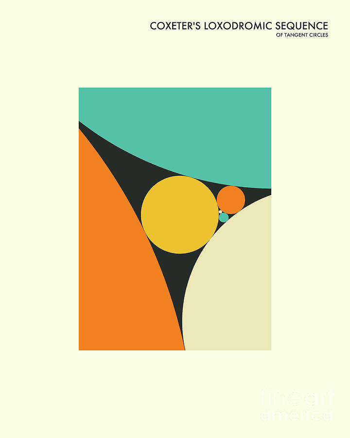Minimal Digital Art - Coxeter Sequence by Jazzberry Blue Minimal Digital Art - Coxeter Sequence by Jazzberry Blue