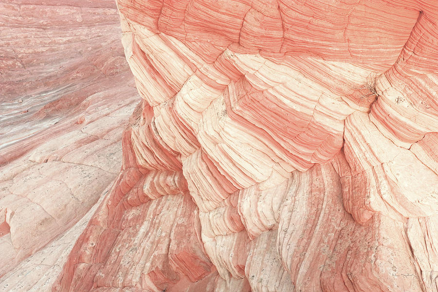 Abstract Photograph - Coyote Buttes Vii Blush by Alan Majchrowicz