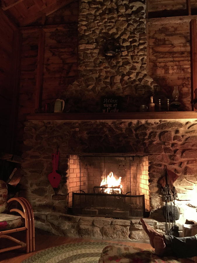 cozy cabin fireplace