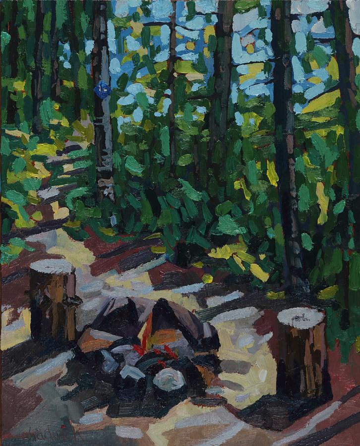 CPAWS Campfire Painting by Phil Chadwick