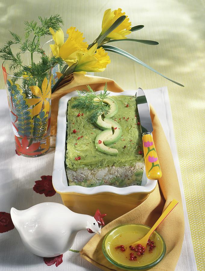 Crab And Avocado Terrine Photograph by Spy