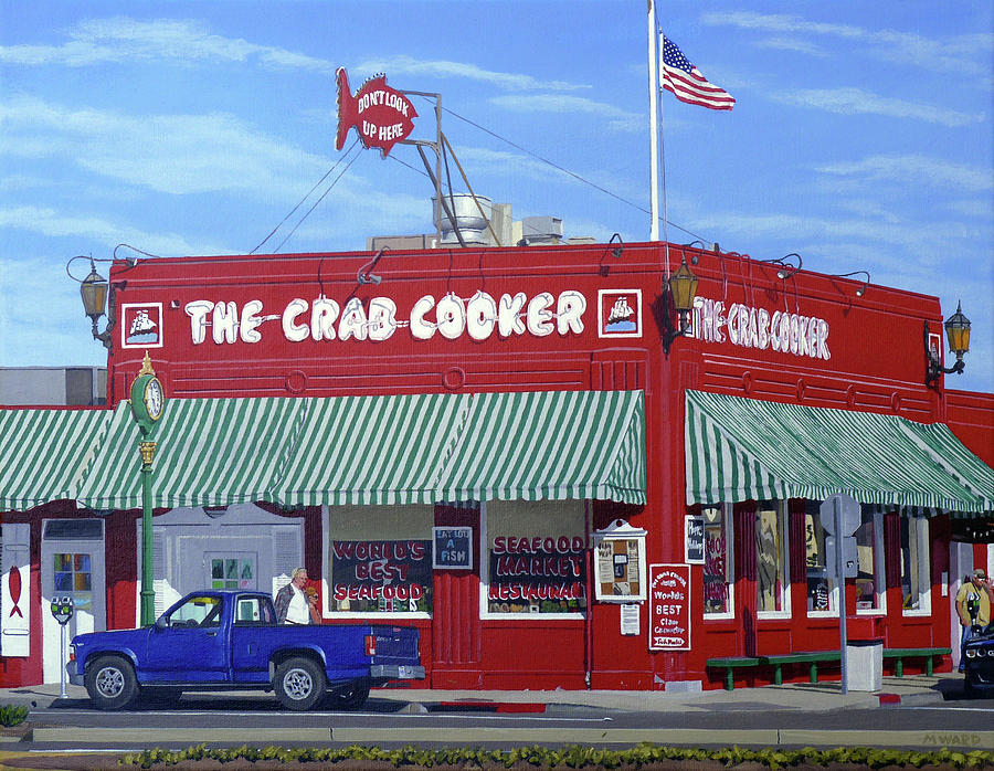 Crab Cooker Painting by Michael Ward