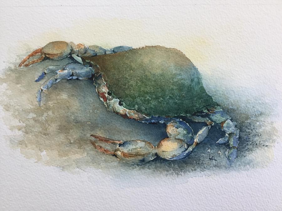 Crab Painting by Lael Rutherford