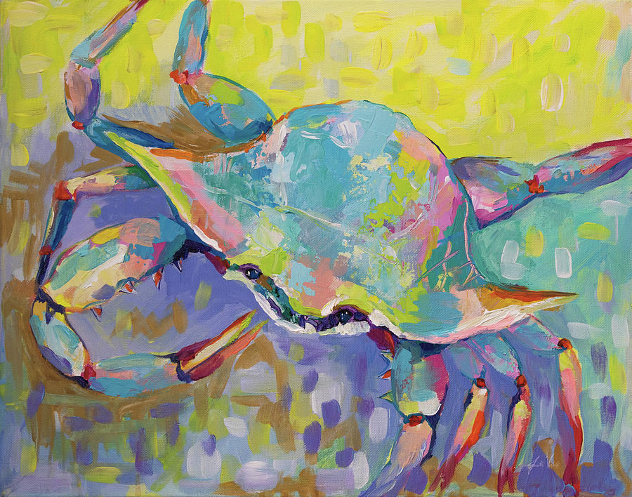 Animal Painting - Crabby Boy by Jeanette Vertentes