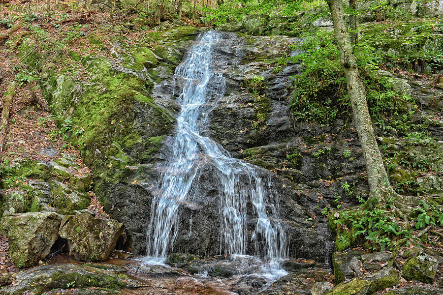 Crabtree Falls in Late Summer Photograph by Mike Martin