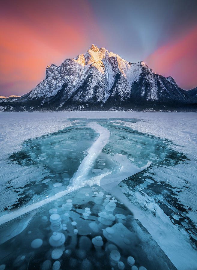 Cracked / Abraham Lake, Canada by Nicholas Parker Cracked / Abraham Lake, Canada by Nicholas Parker