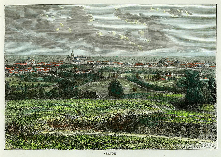 Cracow, Poland, C1880.artist Taylor Drawing by Print Collector