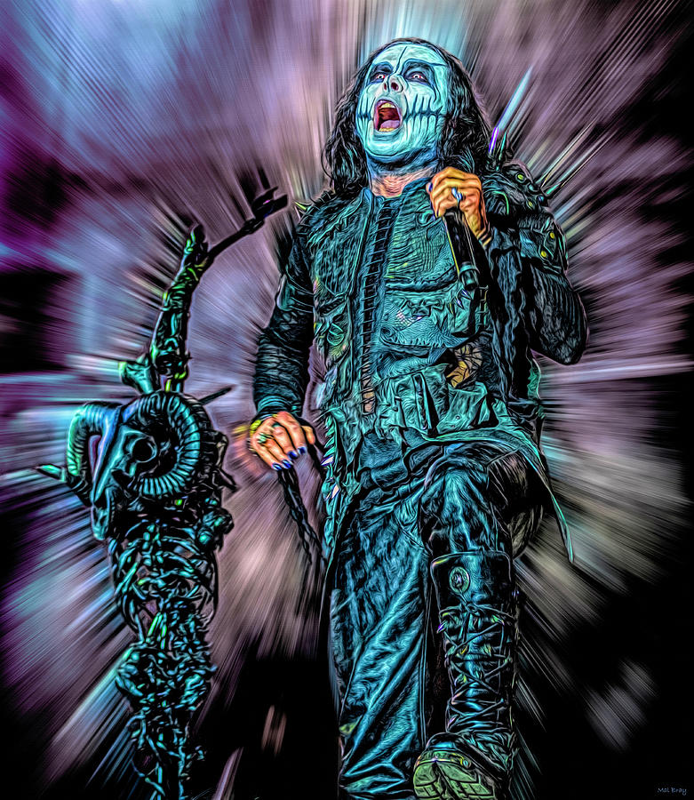 Music Mixed Media - Cradle of Filth by Mal Bray