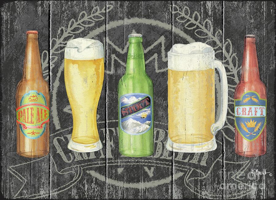 Beer Painting - Craft Brew Horizontal by Paul Brent