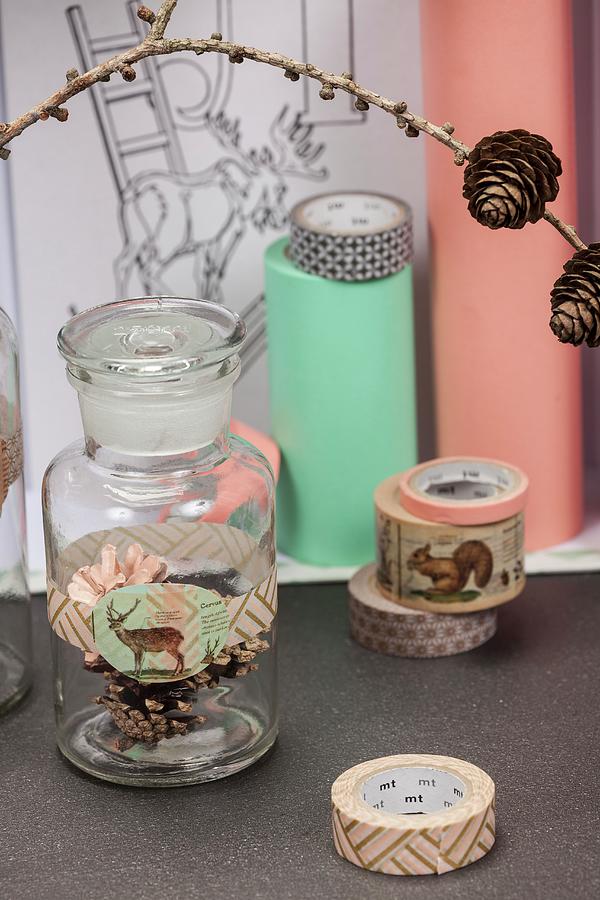 Craft Materials And Decorative Pastel Stickers With Animal Motifs Photograph by Studio27neun