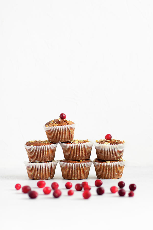Cranberry Muffins Photograph by Yulia Shkultetskaya