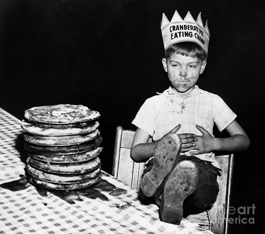 Cranberry Pie Eating Champ Photograph by Bettmann Cranberry Pie Eating Champ Photograph by Bettmann
