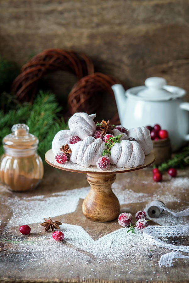 Cranberry Spiced Russian Style Marshmallow Zefir Photograph by Irina Meliukh