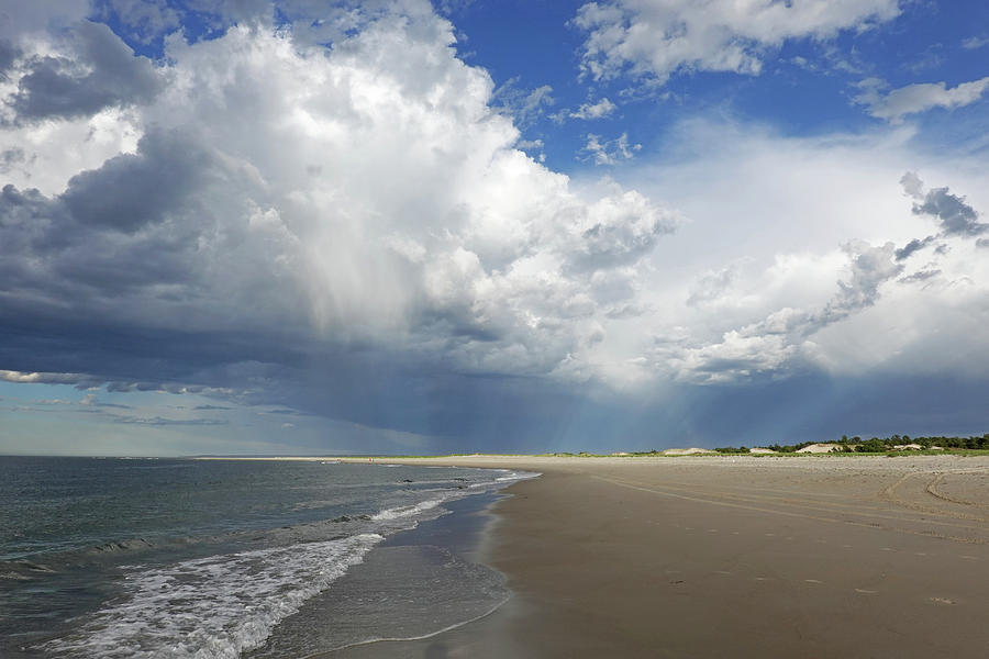 Crane Beach Fluffly Clouds Ipswich MA Photograph by Toby McGuire