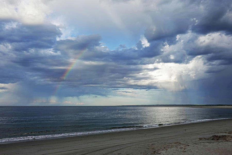 Crane Beach Rainbow and Dramatic Sky Ipswich MA Photograph by Toby McGuire