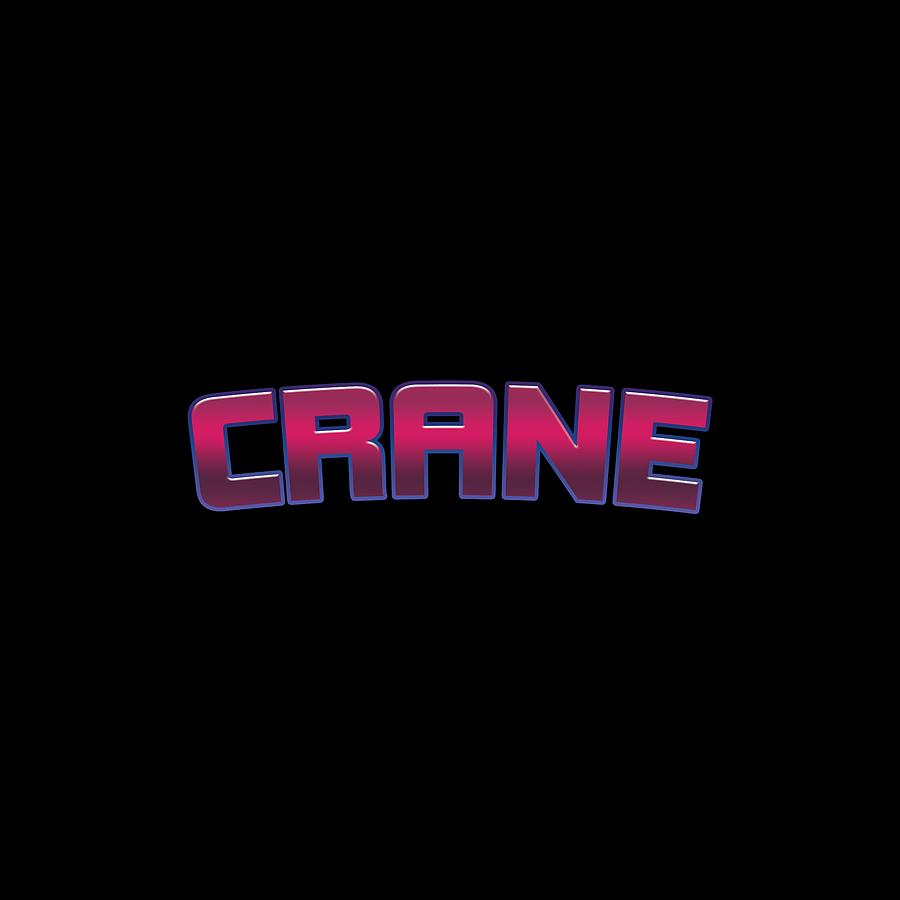 Crane Digital Art - Crane by TintoDesigns