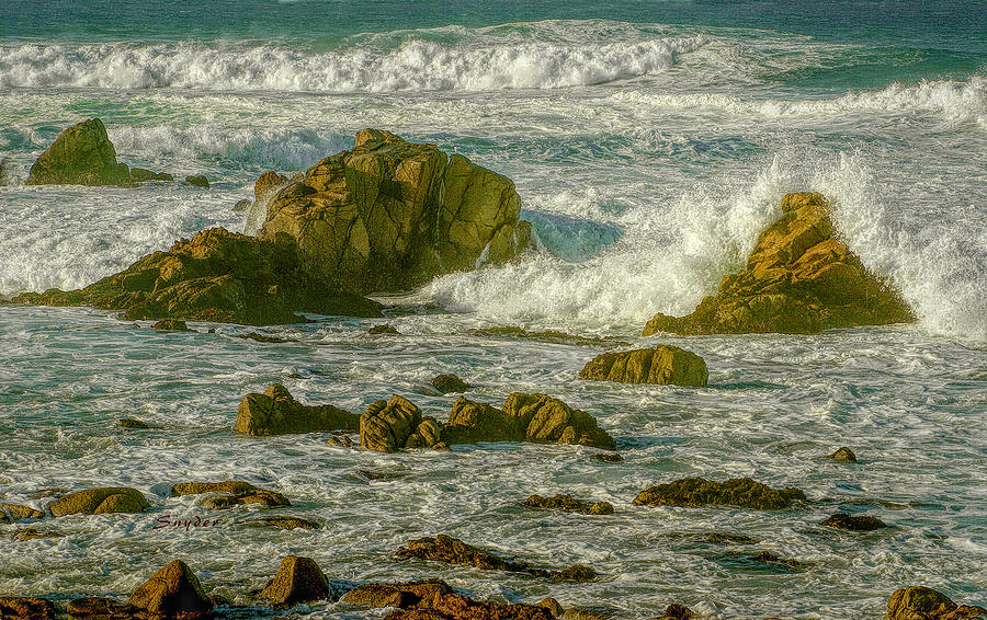 Crashing Waves 17 Mile Drive Photograph by Floyd Snyder
