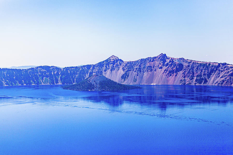 Blue Photograph - Crater Lake #4 by John Heywood Blue Photograph - Crater Lake #4 by John Heywood