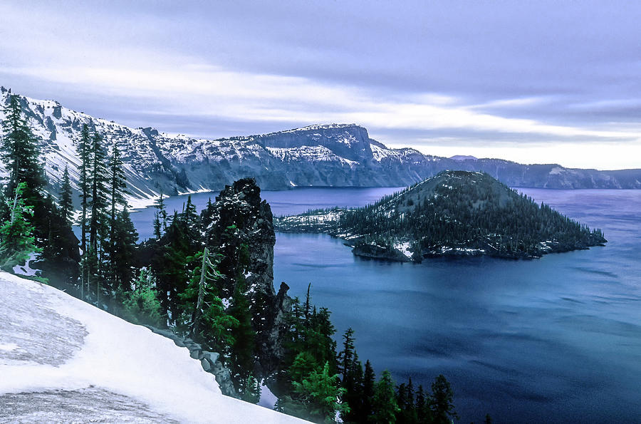 Crater Lake And Wizard Island Photograph by Donald A Higgs