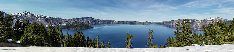 Crater Lake Panorama Photograph