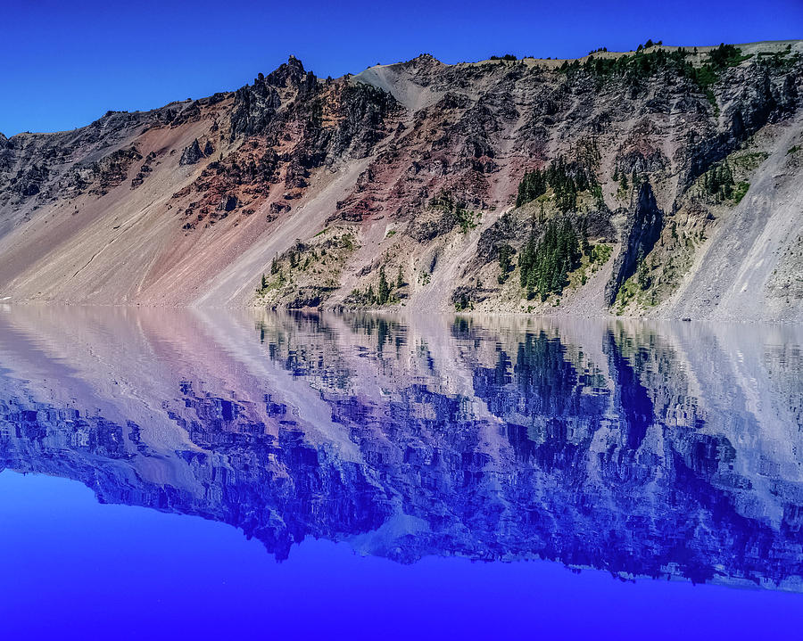 Crater Lake Reflection Photograph by Joe Kopp