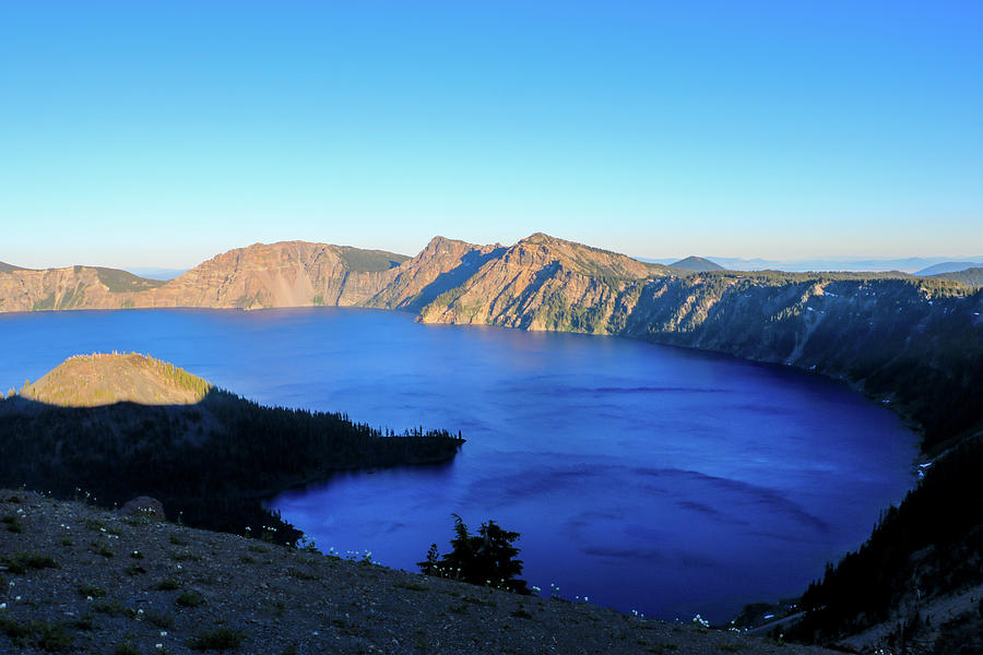 Crater Lake Sunset by Dawn Richards Crater Lake Sunset by Dawn Richards