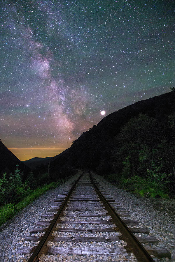 Crawford Milky Way Tracks Photograph by White Mountain Images