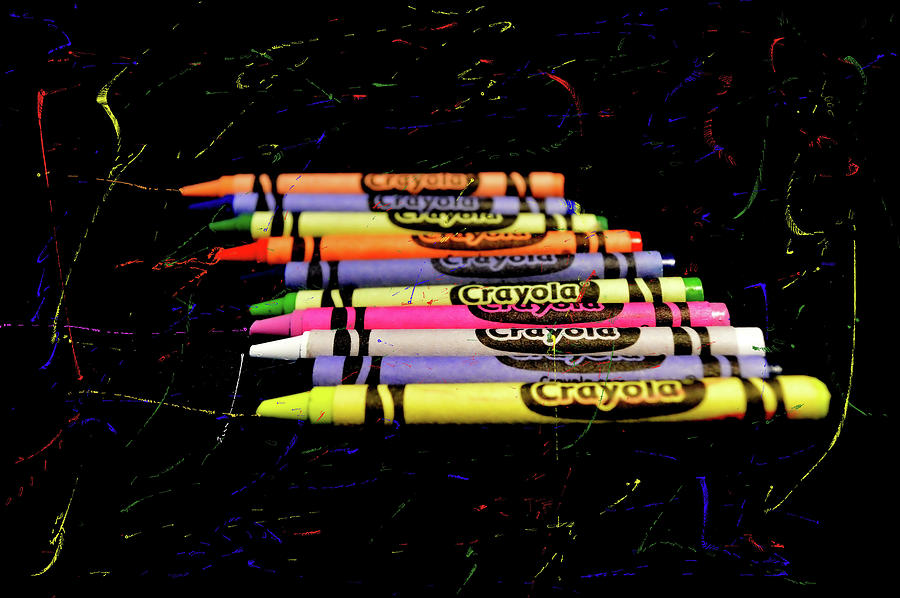 Crayon Fun Photograph by Debra Kewley