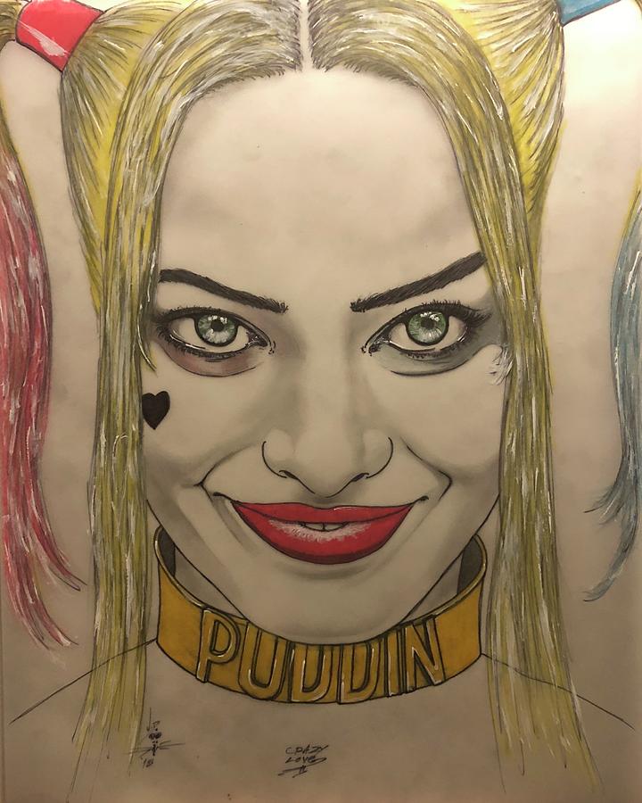 Crazy Love Harley Drawing by John Creekmore