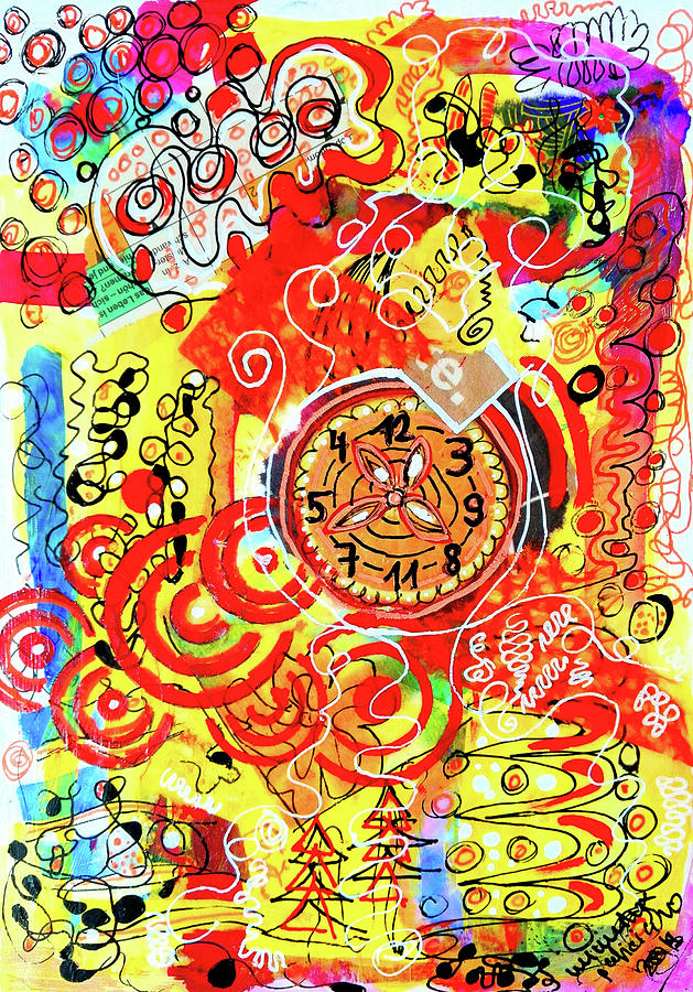 Crazy Time Mixed Media by Mimulux Patricia No