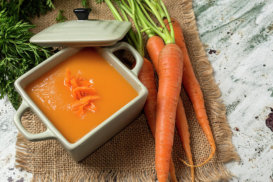 Cream Of Carrot In Bowl Photograph by Eduardo Lopez Coronado