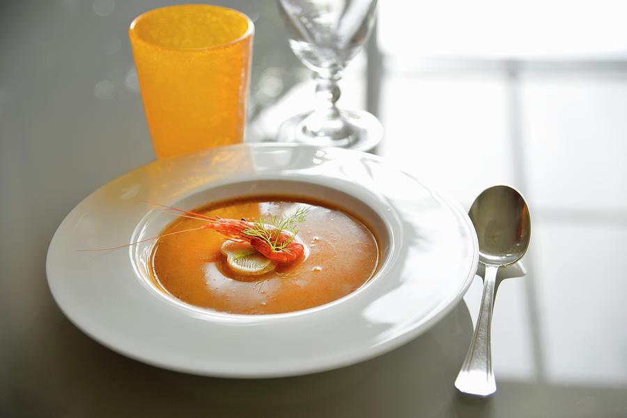 Cream Of Seafood Soup Photograph by Gelberger