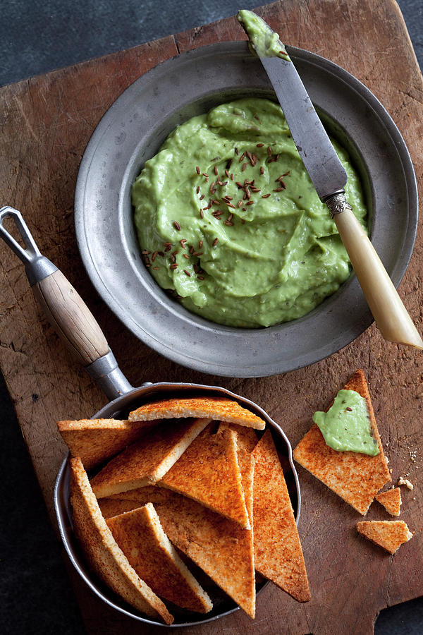 Creamy Avocado Dip With Chessy Keto Crackers Low Carb Gluten Free Keto Photograph by Louise Hammond
