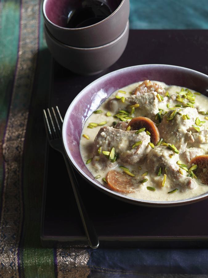 Creamy Lamb Curry With Nuts And Dried Figs india Photograph by Jonathan Gregson