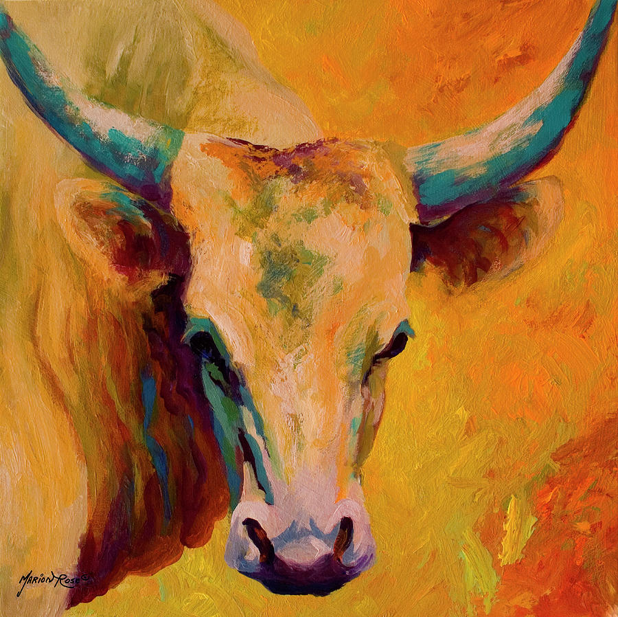 Wildlife Painting - Creamy Texan by Marion Rose
