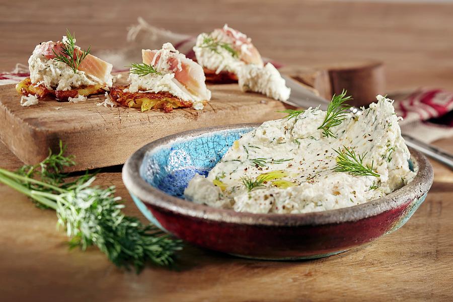 Creamy Trout Dip With Dill Photograph by Niklas Thiemann
