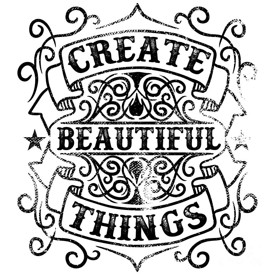 Create Beautiful Things Distressed Victorian Digital Art by Paula ...