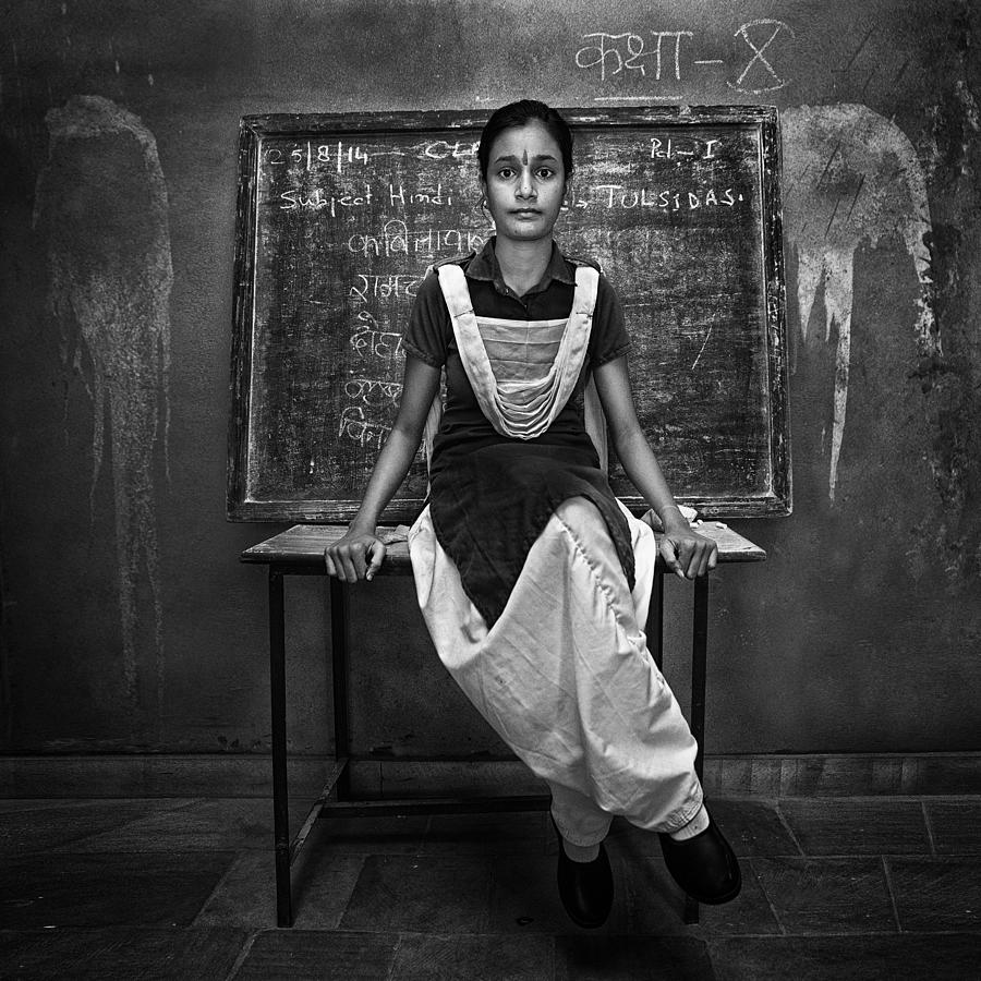 Black And White Photograph - Creating The Future by Malik Alnabhani