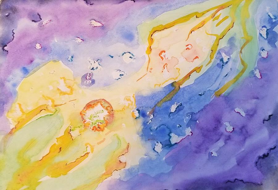 Creation Painting - Creation Forming Substance by Deryn Van der Tang Creation Painting - Creation Forming Substance by Deryn Van der Tang