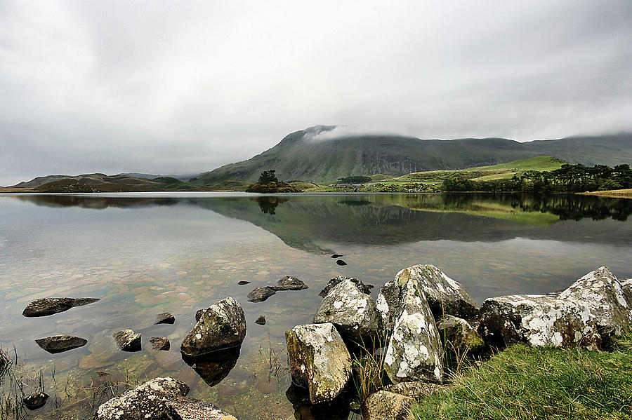 Cregennan Lakes Photograph by Paul Bullen