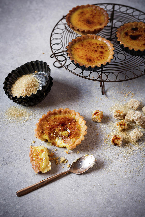 Creme Brulee Tartlets With Smoke Flavouring Photograph by Great Stock!