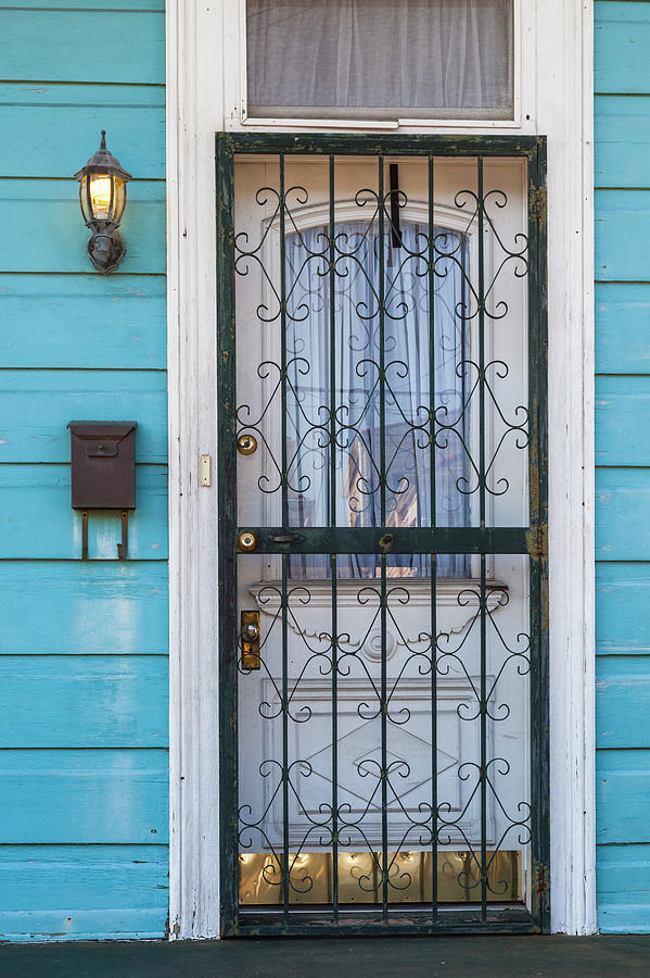 Creole House Door, French Quarter, New Photograph by Juan Silva