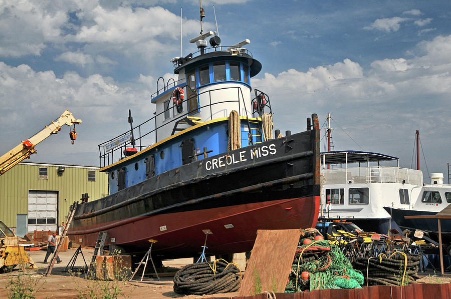 Creole Miss in Dry Dock Photograph by Mike Martin