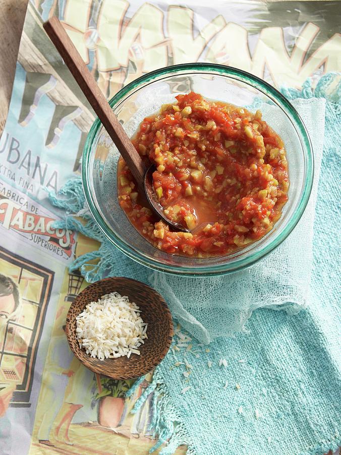 Creole Sauce With Tomatoes And Chili Photograph by Jan-peter Westermann